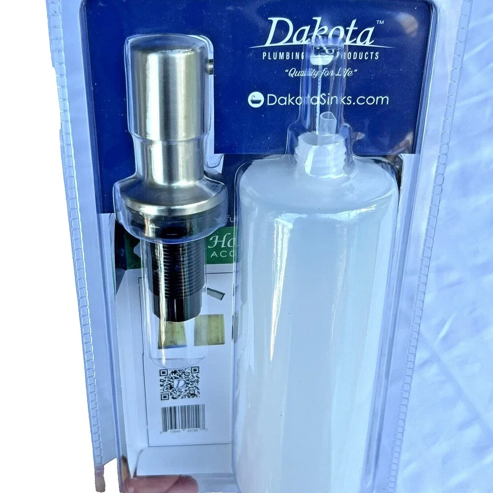 NEW Dakota DSA-SDSS Kitchen Sink Soap Dispenser Stainless Steel Finish 17 oz